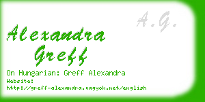 alexandra greff business card
